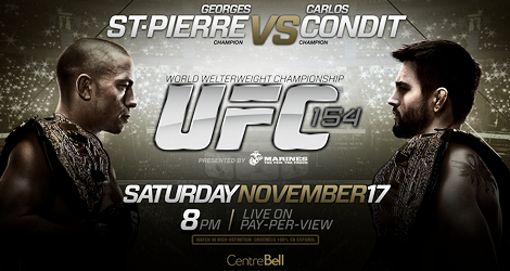 UFC 154: GSP vs Condit