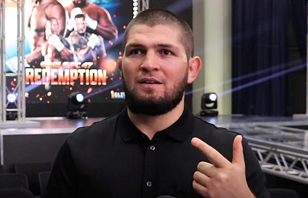 To wielka chwila w karierze Gamrota! Khabib z bliska oglądał walkę i złożył  gratulacje! [WIDEO] - MMA PL