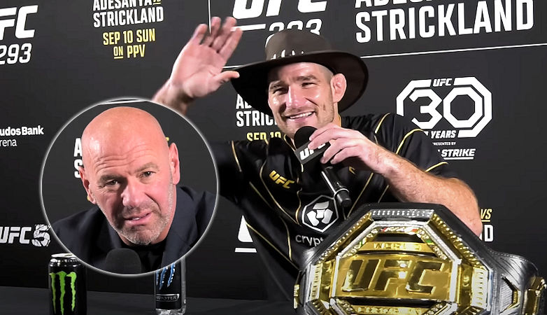 Dana White nie zamierza negocjować z Seanem Stricklandem: „Gdybyśmy mówili o sytuacji, w której jest na tym samym kontrakcie od roku czy dwóch lat…”