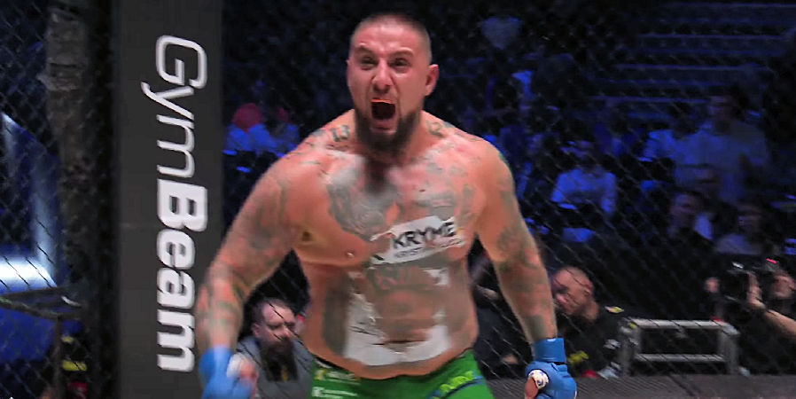 Kanonada uderzeń! Denis Górniak rozbił w pierwszej rundzie Michała Turyńskiego na KSW 105!