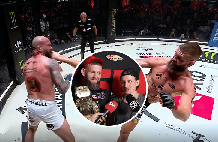 „Marcin robi ze mnie potwora” – Piotr Kuberski i trener Marcin Bilman ujawnili, jak przygotowali nokaut na Radosławie Paczuskim na KSW 109