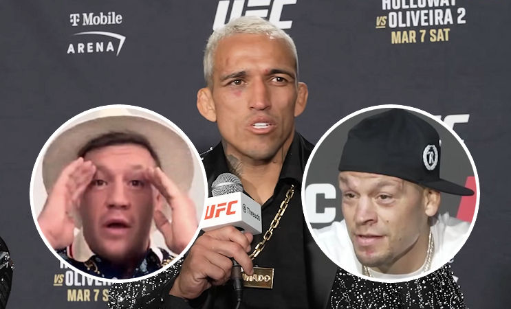 Charles Oliveira odpowiedział Conorowi McGregorowi i Nate’owi Diazowi, wskazał swój kolejny cel po UFC 326