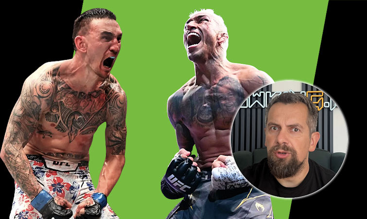 Max Holloway czy Charles Oliveira? Analizy i typy na walki karty głównej UFC 326 w Las Vegas
