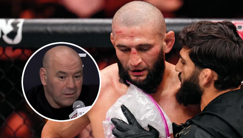 „Podszedł do mnie po walce i dosłownie to powiedział” – Dana White reaguje na porażkę Khamzata Chimaeva z Seanem Stricklandem na UFC 328